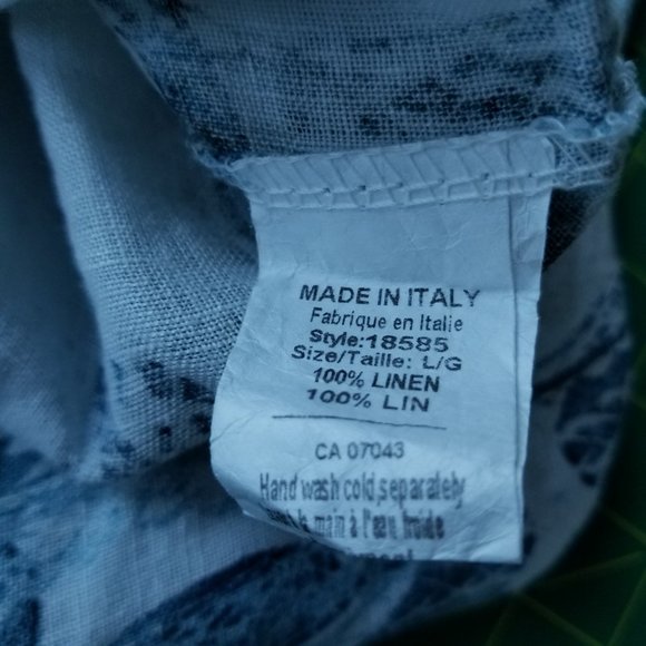 Logica Made in Italy Linen Top~L - Picture 8 of 8